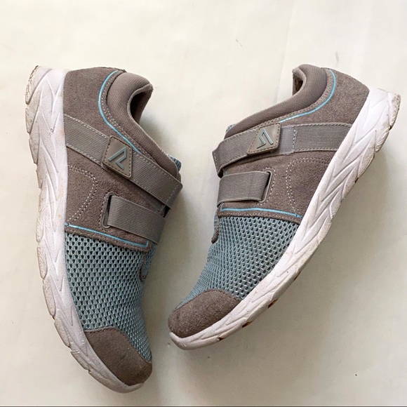 Vionic Ema Suede & Mesh Adjustable Sneakers 8 - Picture 1 of 11